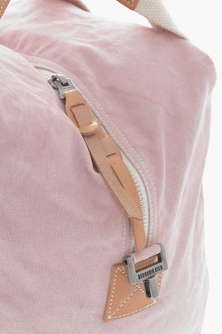 Leather Handle AVIATOR KIT BAG Canvas Handbag