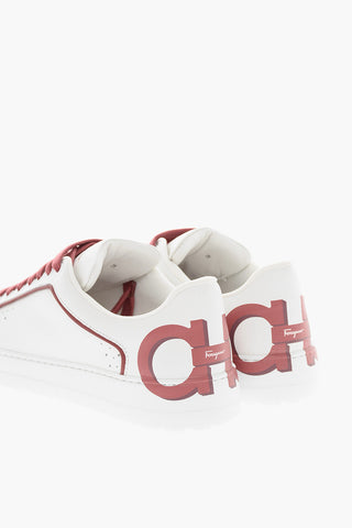 Sneakers in Pelle MANHATTAN con Stringhe a Contrasto