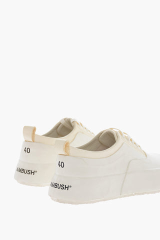Logoed Sole Leather and Rubber Lace-up Sneakers