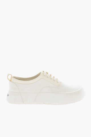 Logoed Sole Leather and Rubber Lace-up Sneakers