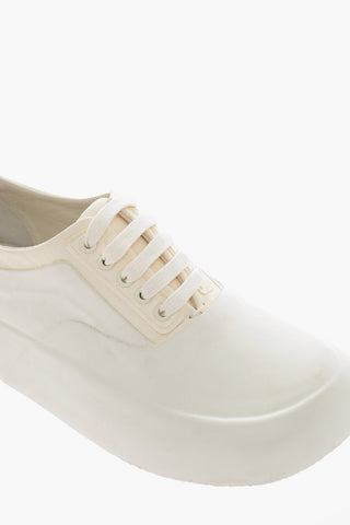 Logoed Sole Leather and Rubber Lace-up Sneakers