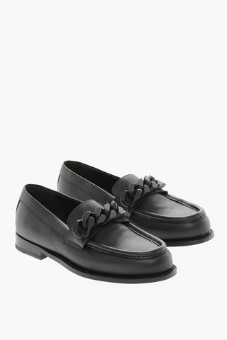 Chain Detail BIREL Leather Loafers