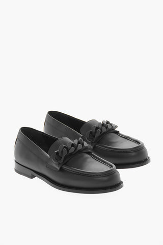 Chain Detail BIREL Leather Loafers