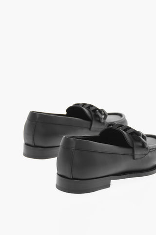 Chain Detail BIREL Leather Loafers