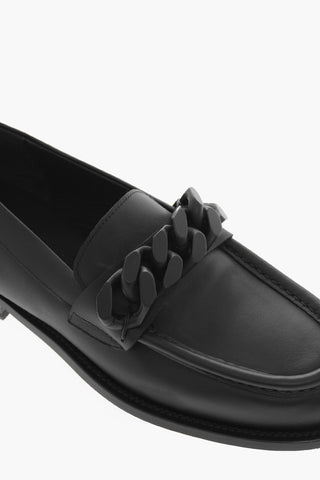 Chain Detail BIREL Leather Loafers
