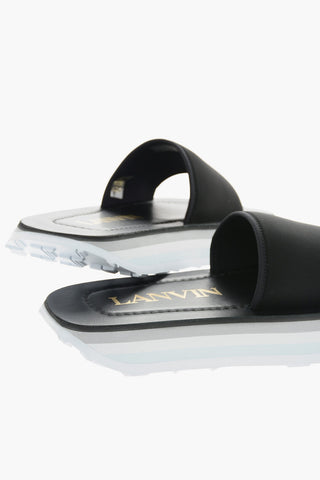 Multicolor Sole CLUB Fabric Sliders