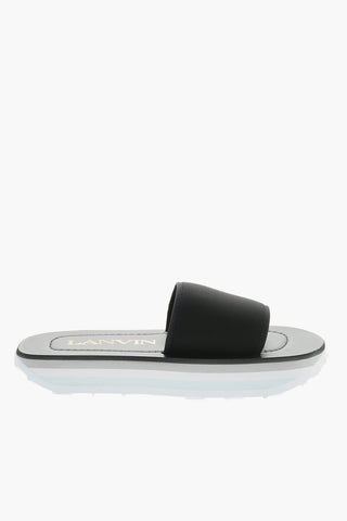 Multicolor Sole CLUB Fabric Sliders