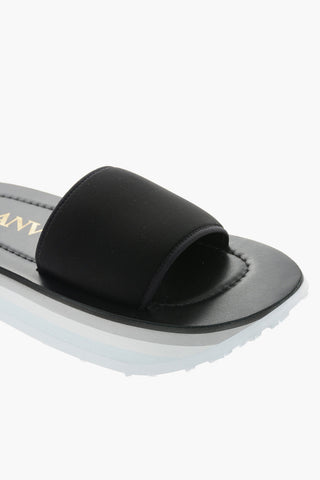 Multicolor Sole CLUB Fabric Sliders