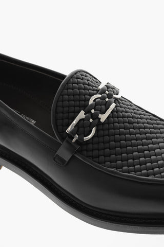 Woven Leather MOCK Loafers with Morset