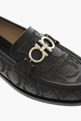 Logoed Morset ROLO Perforated Leather Loafers