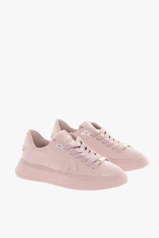 Lace-up Low TEMPLE LOW Sneakers with Logo Application
