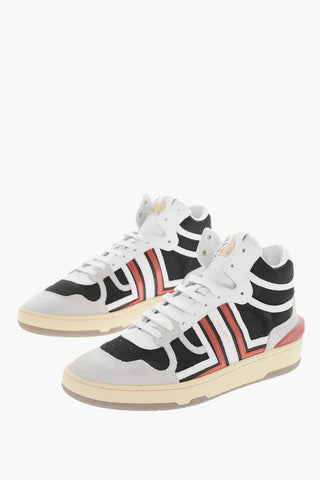 Sneakers Alte Allacciate CLAY con Dettagli in Suede