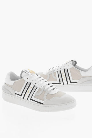 Suede Detail CLAY Lace-up Sneakers