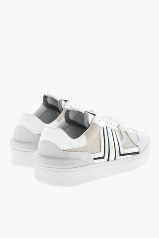 Suede Detail CLAY Lace-up Sneakers