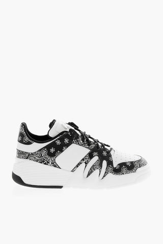 Paisley Patterned BIREL Leather Mid Sneakers