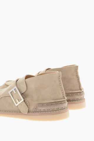 Suede DESERT BOOT Loafers with Buckle