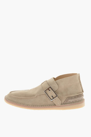 Suede DESERT BOOT Loafers with Buckle
