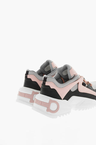 Sneakers SKYLAR Basse Allacciate in Pelle e Tessuto Tecnico