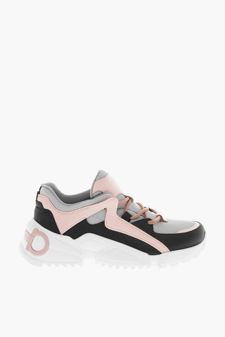Sneakers SKYLAR Basse Allacciate in Pelle e Tessuto Tecnico
