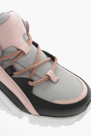 Sneakers SKYLAR Basse Allacciate in Pelle e Tessuto Tecnico