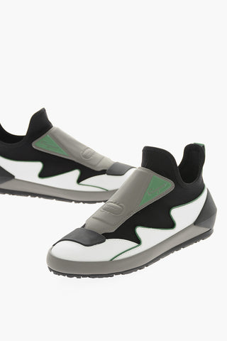 Velcro Closure NILE Leather Sock Sneakers