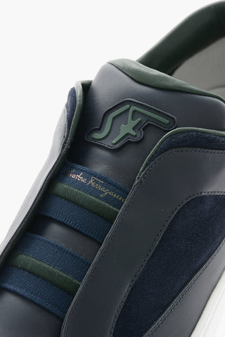 Sneakers in Pelle PHILIP con Inserti Elastici
