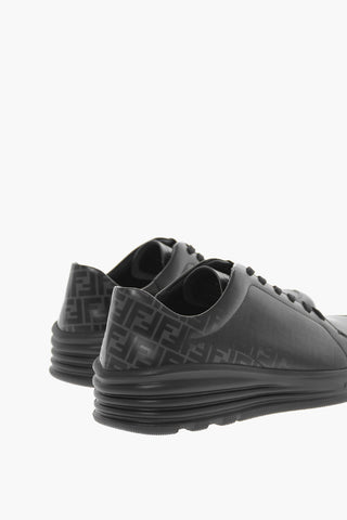 Sneakers Allacciate in Pelle Monogram