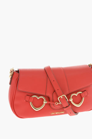 LOVE Faux Leather Shoulder Bag BIG HEARTBIT