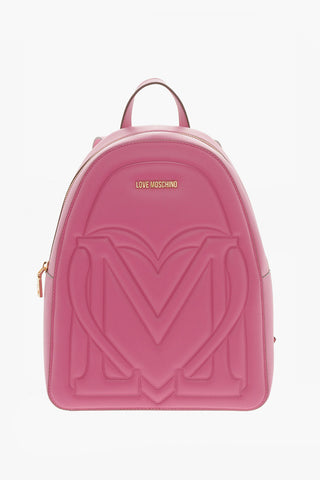 LOVE Zaino in Pelle Vegan con Maxi Logo Frontale in Rilievo
