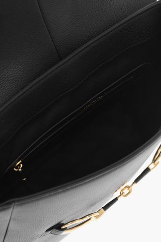  LOVE Faux Leather Backpack with Heart-Shaped Clamps 