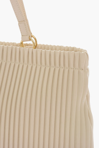 LOVE Borsa Tote in Pelle Vegan Plissettata