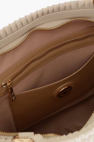 LOVE Borsa Tote in Pelle Vegan Plissettata