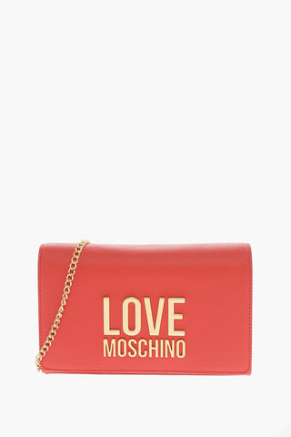  LOVE Faux Leather Crossbody Bag with Embossed Maxi Logo 