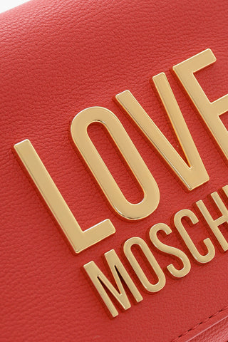  LOVE Faux Leather Crossbody Bag with Embossed Maxi Logo 