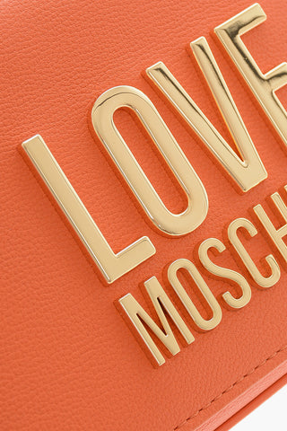 LOVE Faux Leather Crossbody Bag with Embossed Maxi Logo