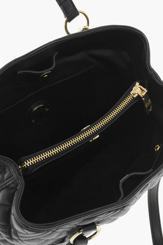 LOVE Quilted Faux Leather Tote Bag with Matching Pouch