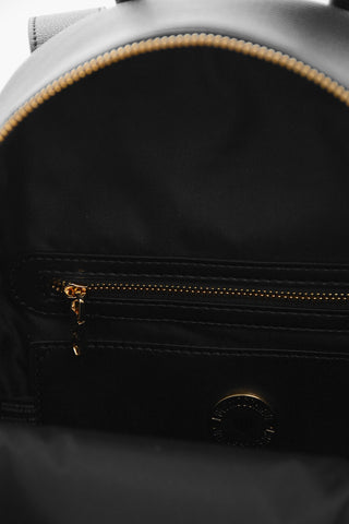 LOVE Faux Leather Backpack With Golden Embossed Maxi Logo Front