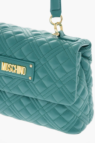 LOVE Borsa in Pelle Vegan Trapuntata con Chiusura Magnetica