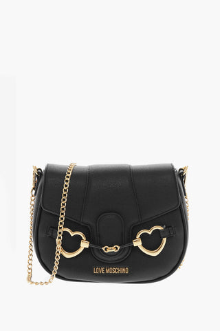 LOVE Borsa a Tracolla BIG HEARTBIT in Ecopelle con Morsetti Dorati