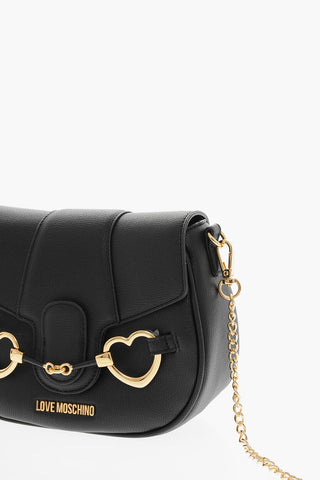 LOVE Borsa a Tracolla BIG HEARTBIT in Ecopelle con Morsetti Dorati