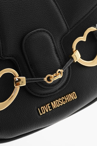 LOVE Borsa a Tracolla BIG HEARTBIT in Ecopelle con Morsetti Dorati
