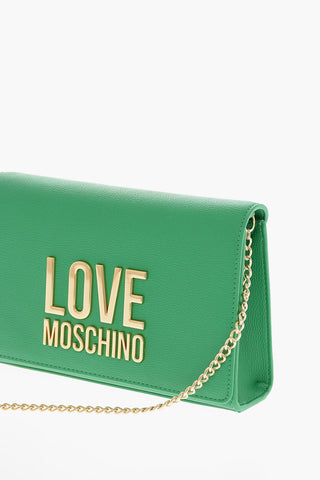  LOVE Faux Leather Crossbody Bag with Embossed Maxi Logo 