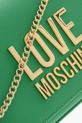  LOVE Faux Leather Crossbody Bag with Embossed Maxi Logo 