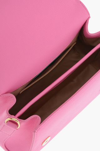 LOVE Mini Bag in Ecopelle con Maxi Placca Dorata