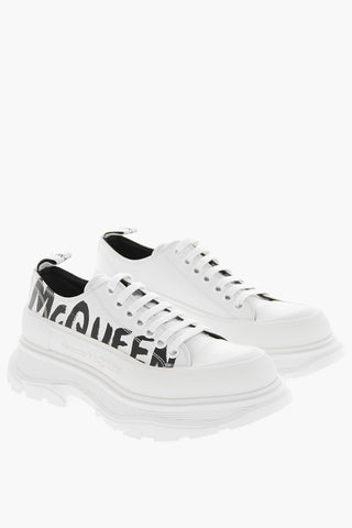 Sneakers Platform JOEY in Pelle con Logo Stampato