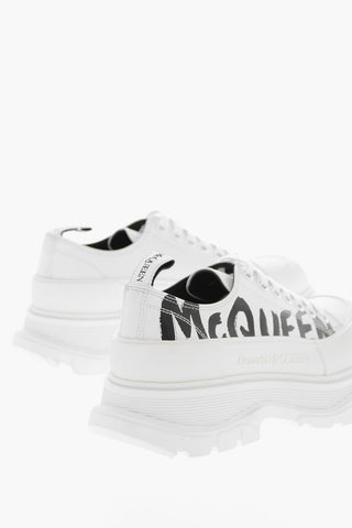 Sneakers Platform JOEY in Pelle con Logo Stampato