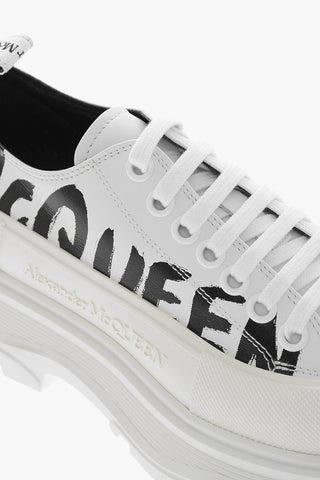 Sneakers Platform JOEY in Pelle con Logo Stampato
