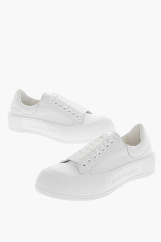 Sneakers Platform in Pelle JONA con Punta in Gomma