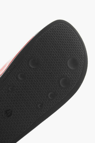 3D Logo METROPOLIS Leather Sliders