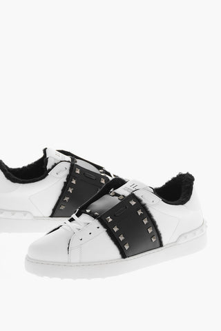 11. Teddy Lining UNTITLED Studded Leather Sneakers